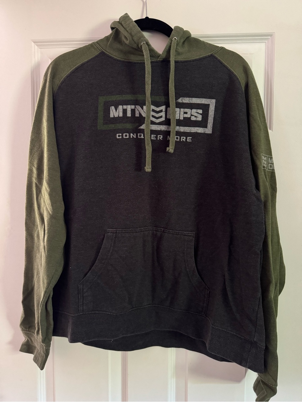 MTN OPS Olive Green Pullover Hoodie for Men